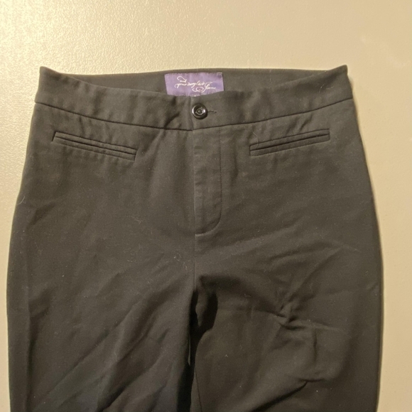 NYDJ Not Your Daughter's Jeans Ponte Knit Wide Leg Boot Cut Trouser Pants Size 4 - Picture 2 of 6